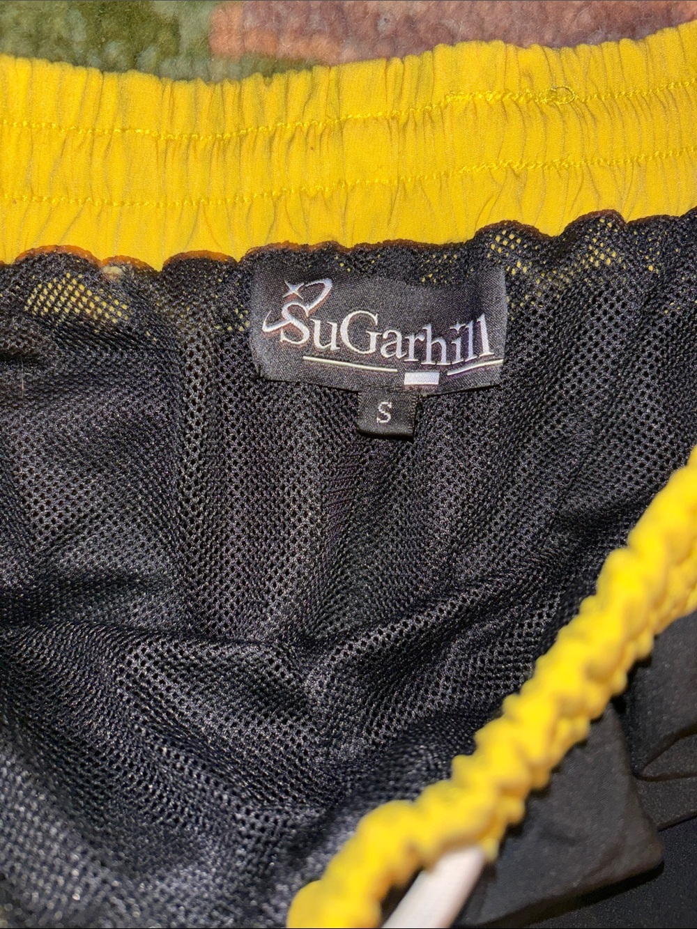 MAGNOLIA" SNAP SHORTS (GOLD/BLACK - Picture 3 of 5